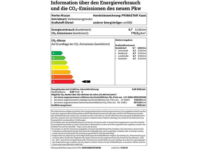 Nissan PRIMASTAR Kasten L2H1 3,0t dCi130 MT N-CONNECTA