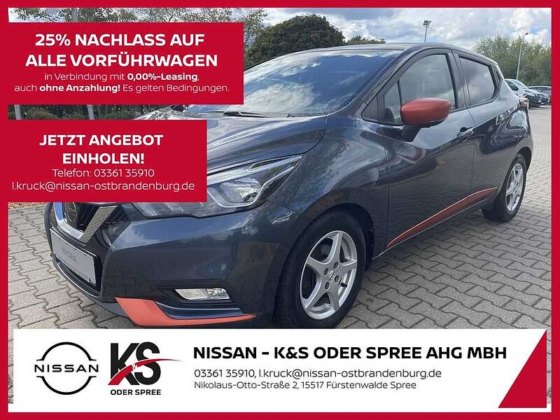 Nissan Micra 0.9 90PS 5MT TEKNA St-St LM AVM ORANGE